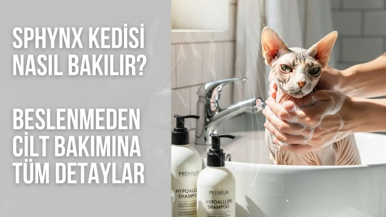 Sphynx Kedisi Nasıl Bakılır? Beslenmeden Cilt Bakımına Tüm Detaylar
