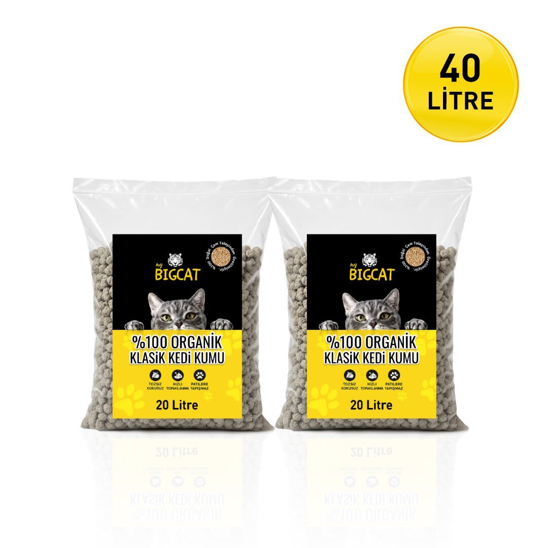BigCat Klasik Çoklu Kediler Paketi 40 LİTRE