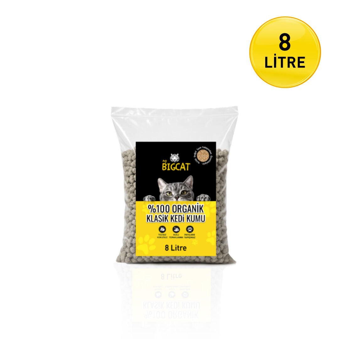 BigCat Klasik 8 Litre Organik Kedi Kumu