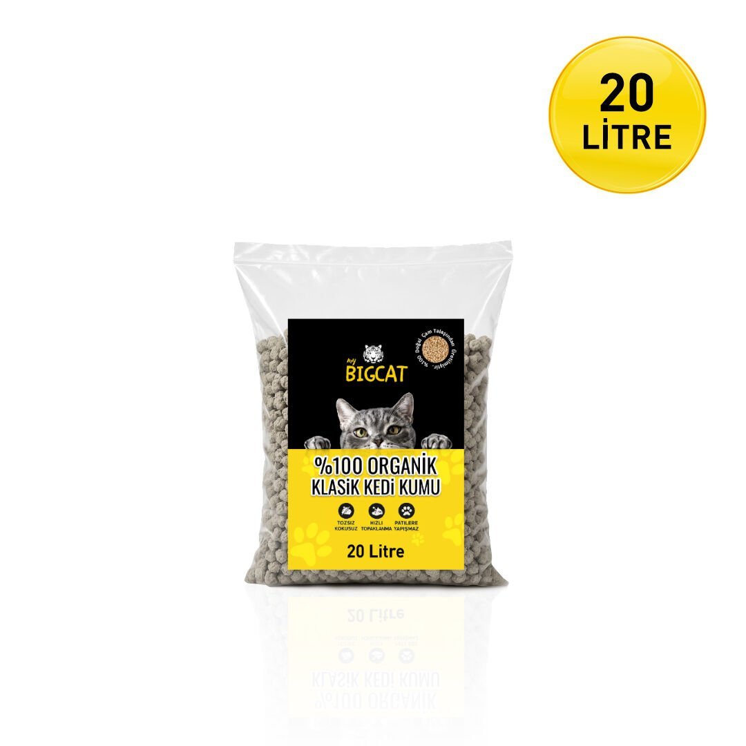 BigCat Klasik Organik Kedi Kumu 20 Litre