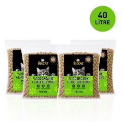 BigCat XLarge Dörtlü Organik Kedi Kumu