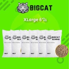 BigCat XLarge Altılı Organik Kedi Kumu 60 LITRE