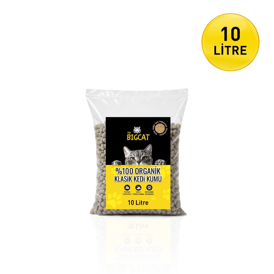 BigCat Klasik 10 Litre Organik Kedi Kumu
