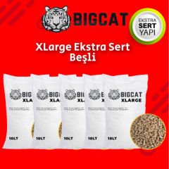 BigCat XLarge Ekstra Beşli Organik Kedi Kumu 50 LİTRE
