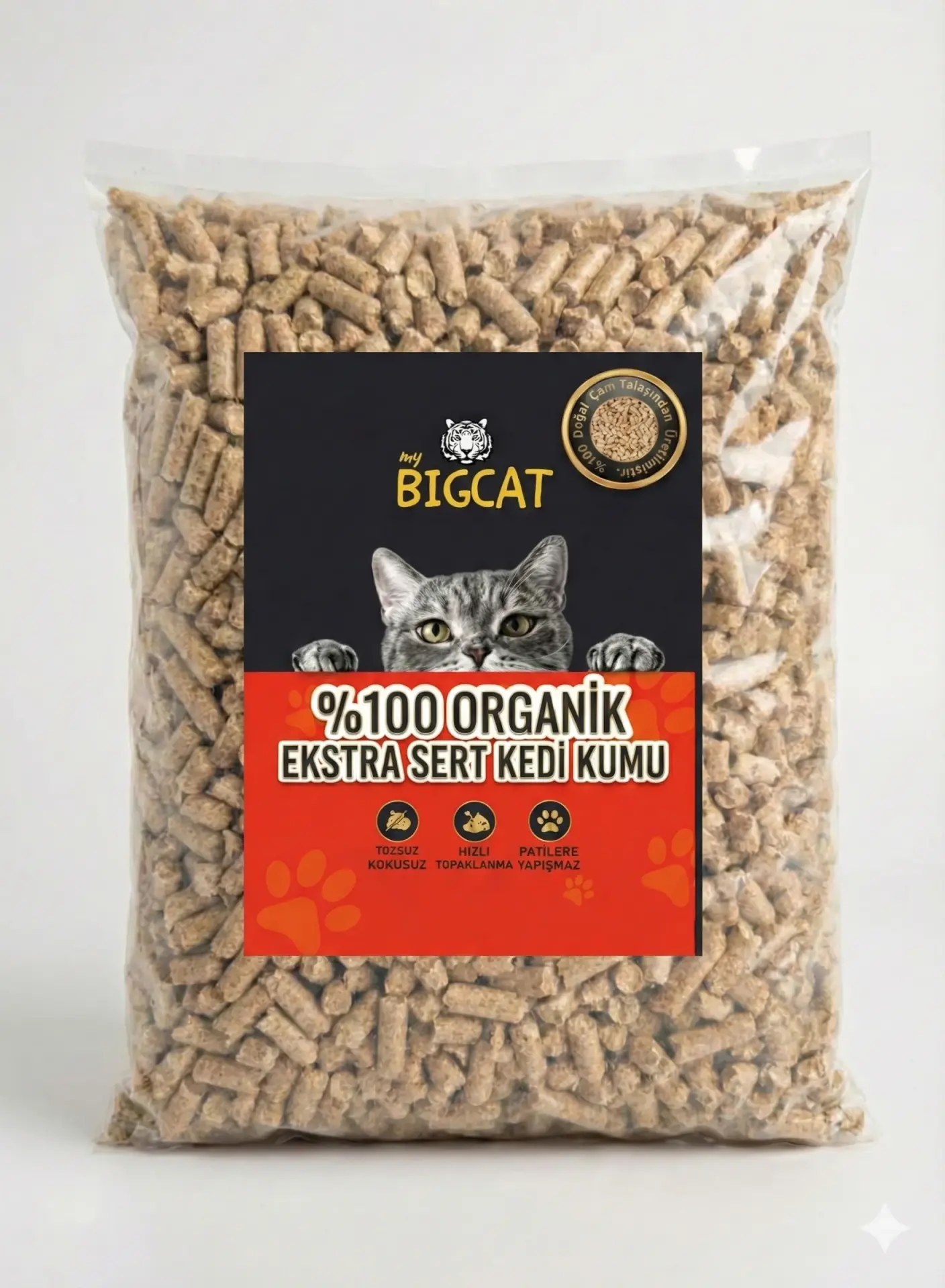 Bigcat Xlarge Ekstra Sert Kedi Kumu 40 Litre